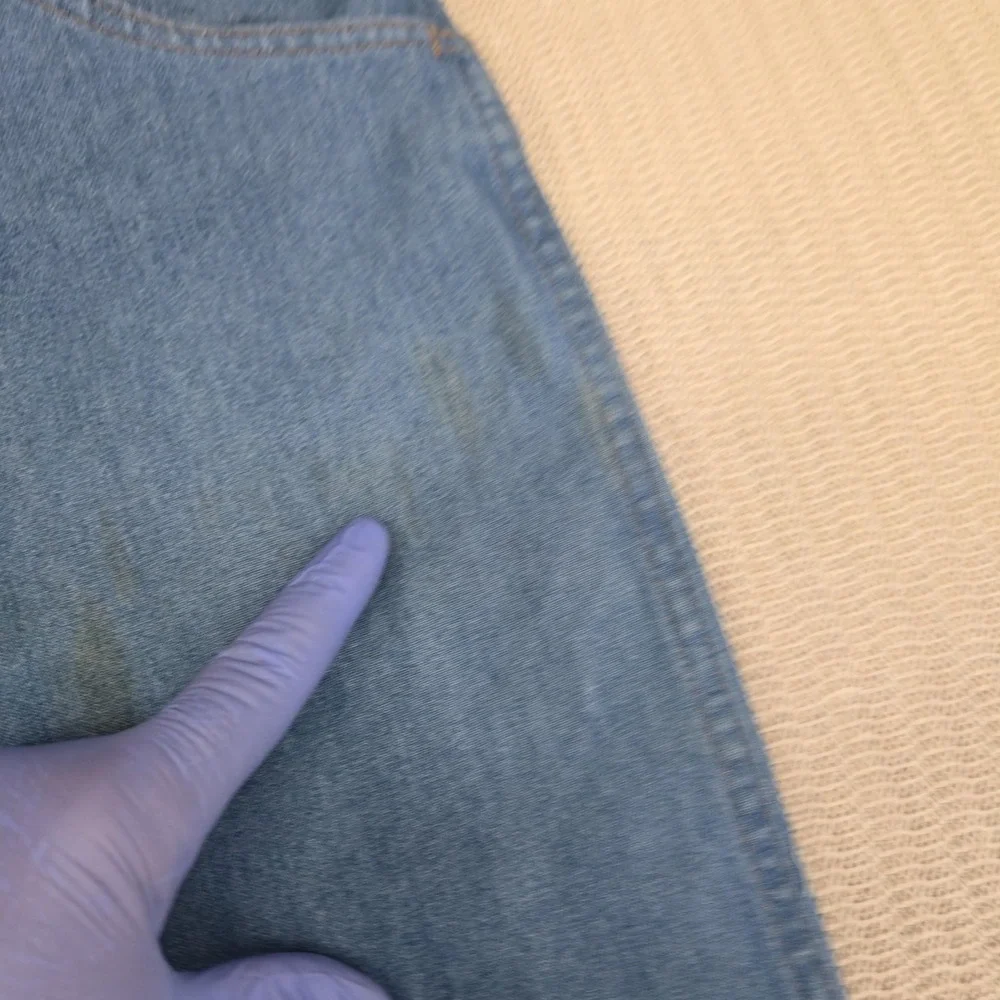 Vintage Wrangler Jeans Mens 42x30 Light Wash Blue Relaxed Fit Straight Leg Denim